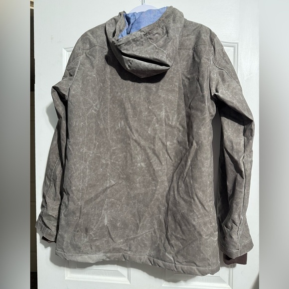 Burton Dryride Men's Gray hooded snowboarding Jacket size smalll - Picture 2 of 15
